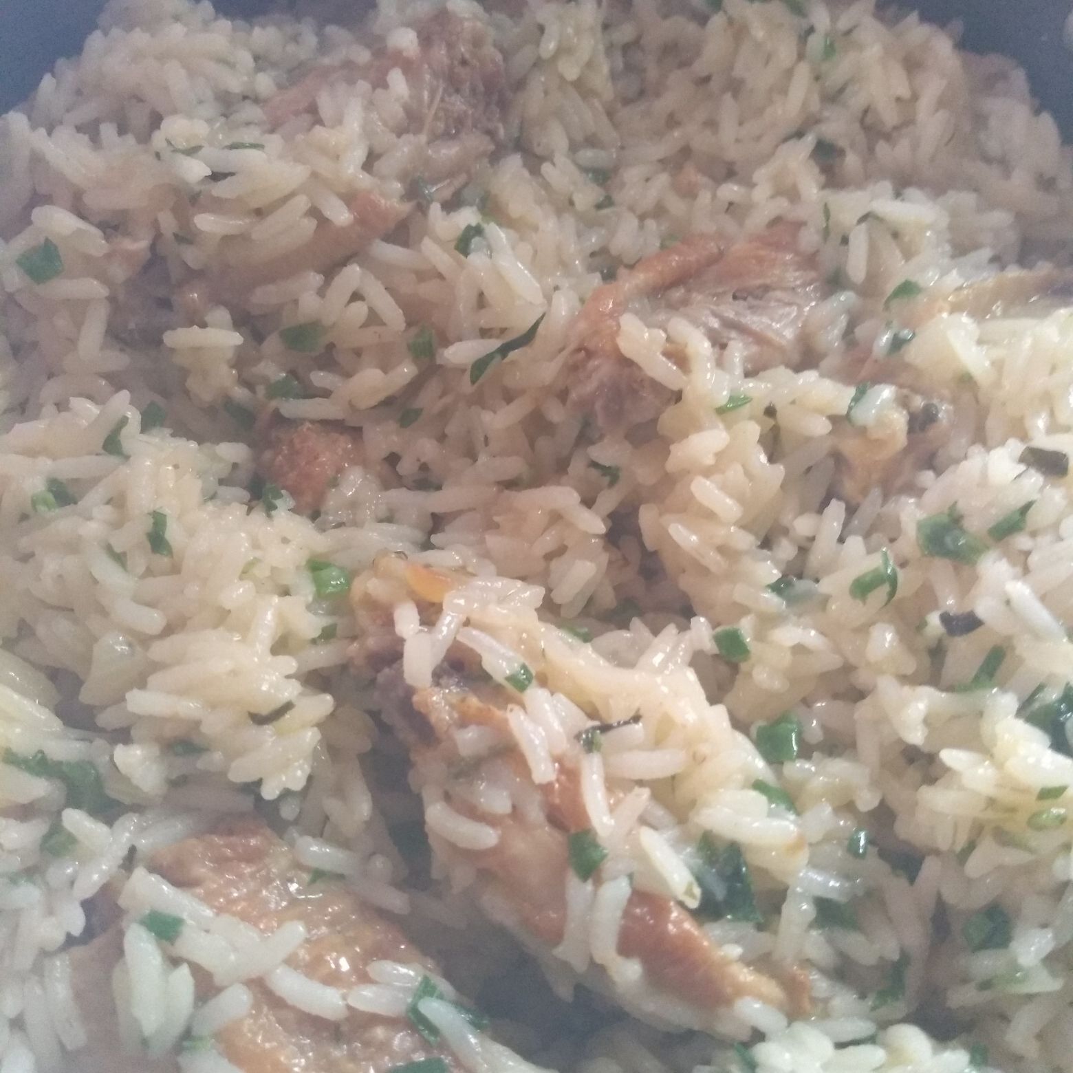 Arroz com frango divino