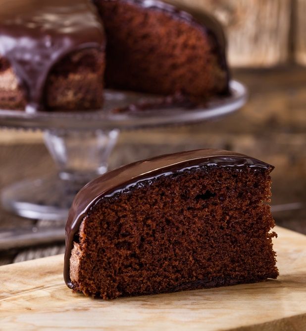 Bolo de chocolate com calda