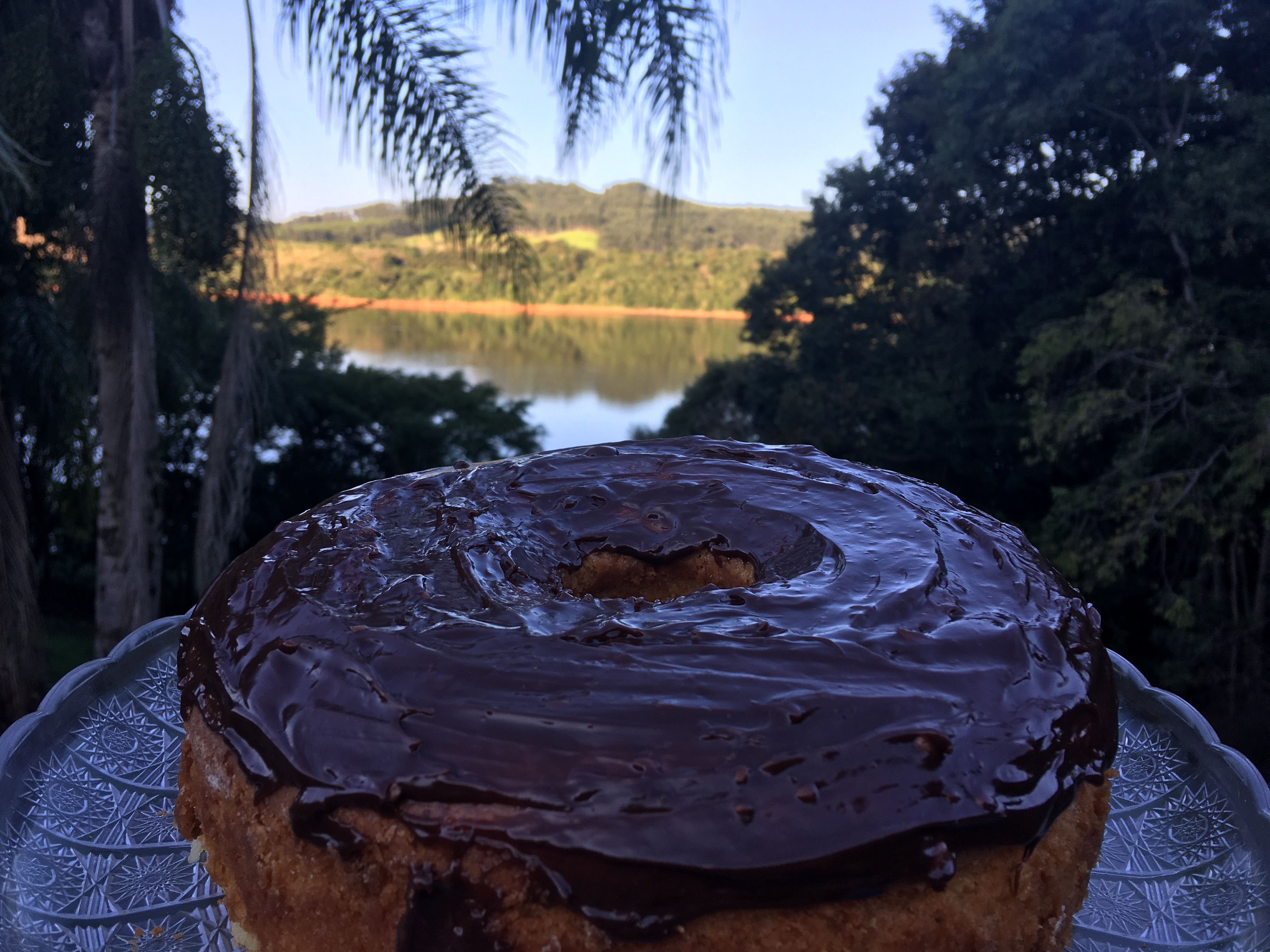 Bolo de laranja de umbigo com casca da Li