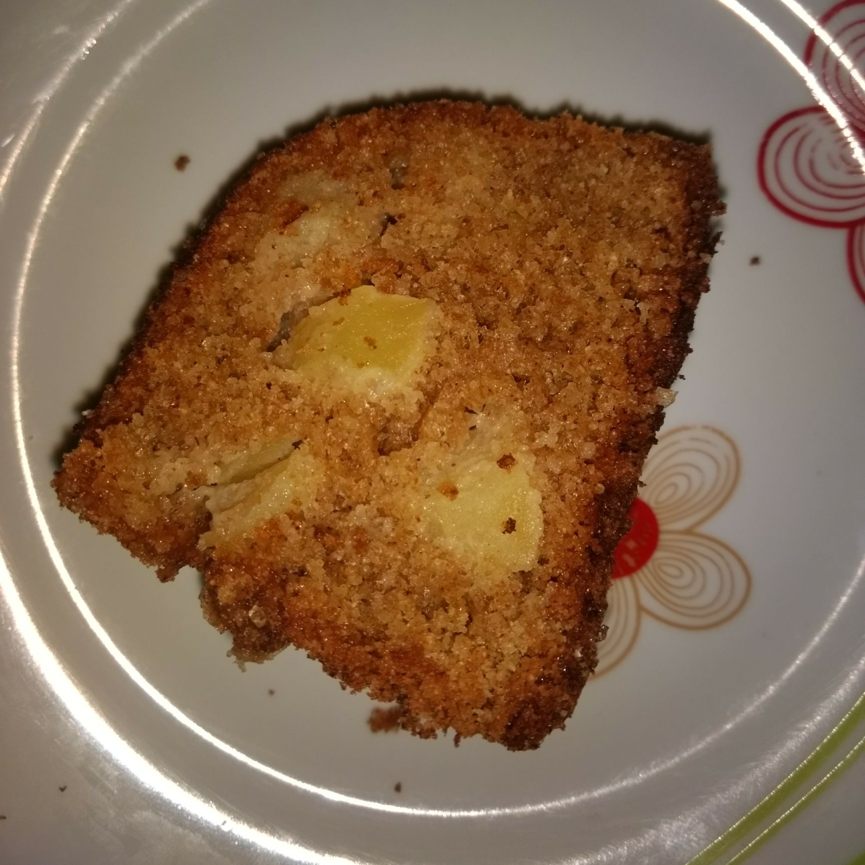 Bolo de maçã com canela integral