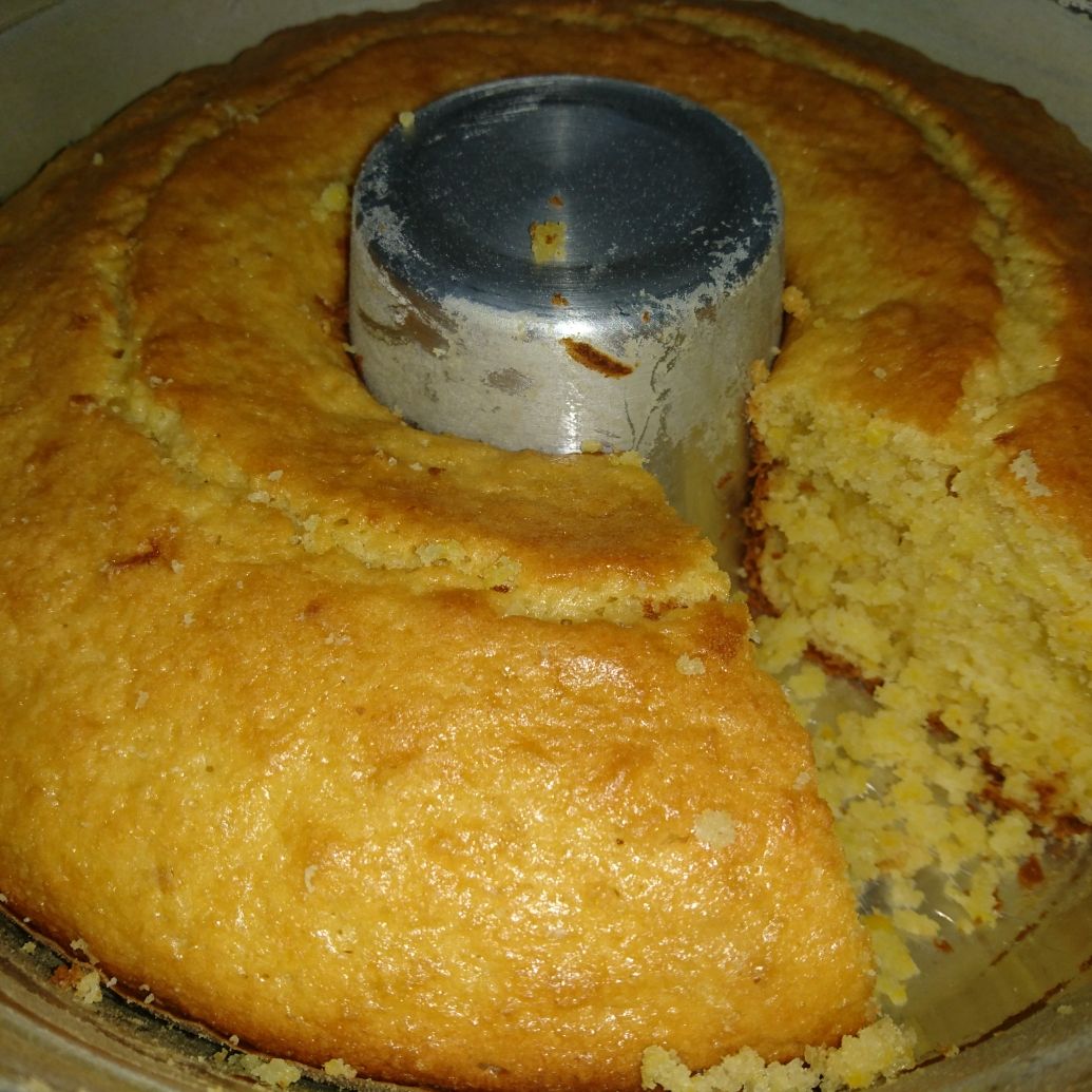 Bolo de milho com farinha de trigo