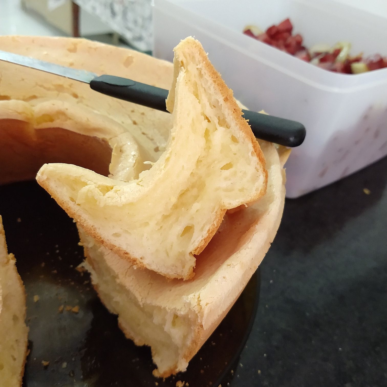 Bolo de tapioca com queijo