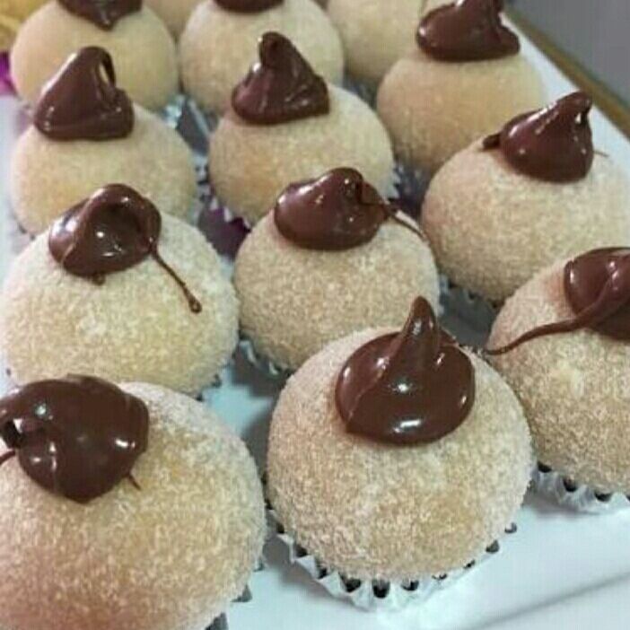 Brigadeiro de leite em pó com creme de avelã