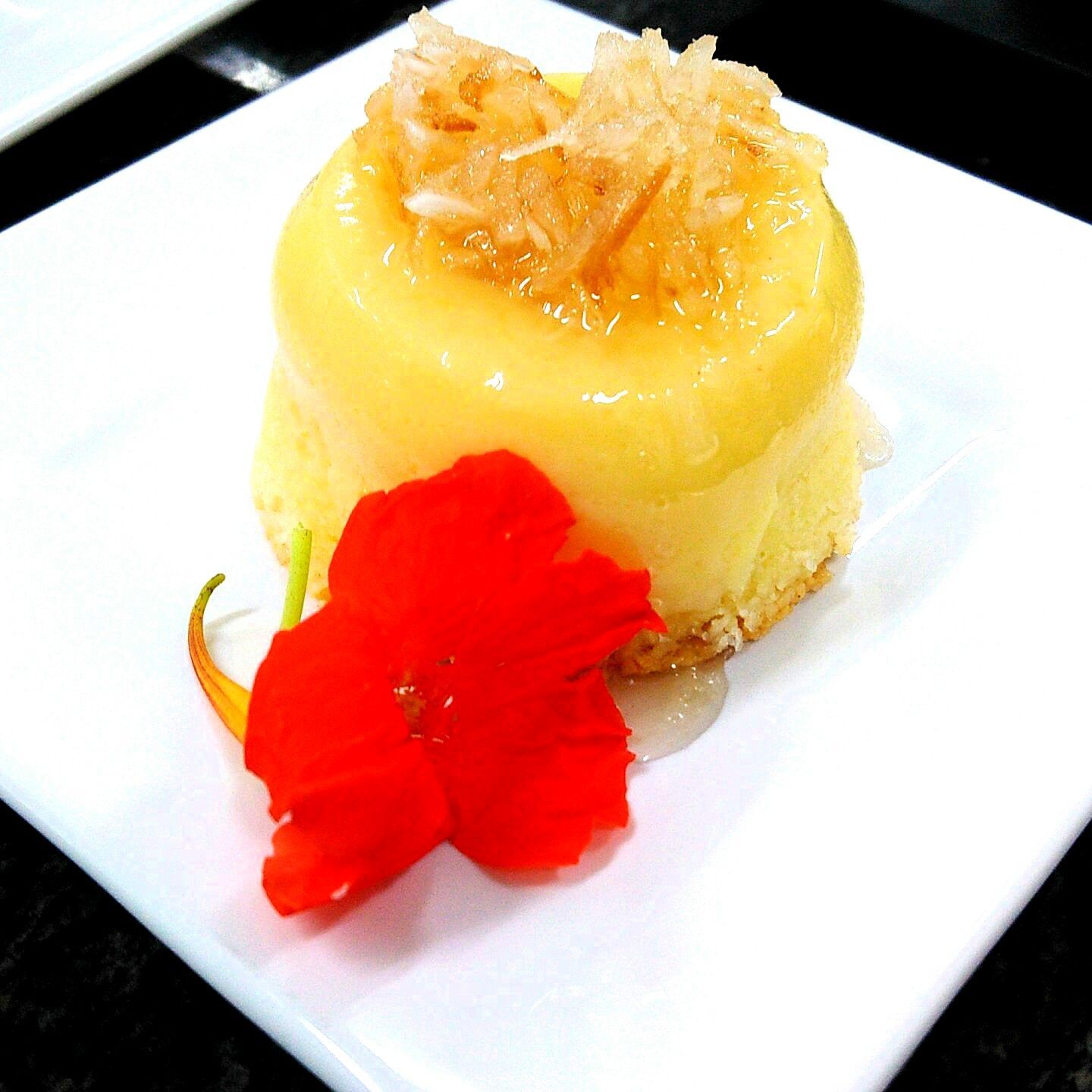 Cocada cremosa com queijo