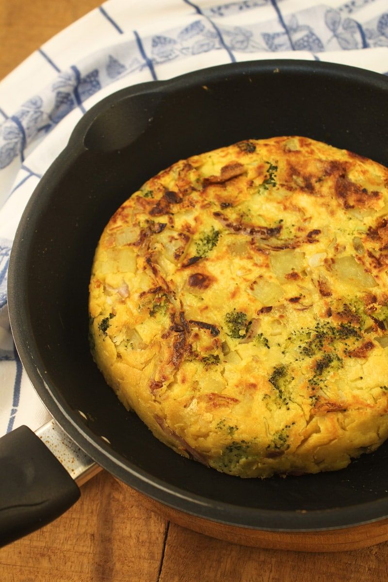 Fritada de batata com azeitonas