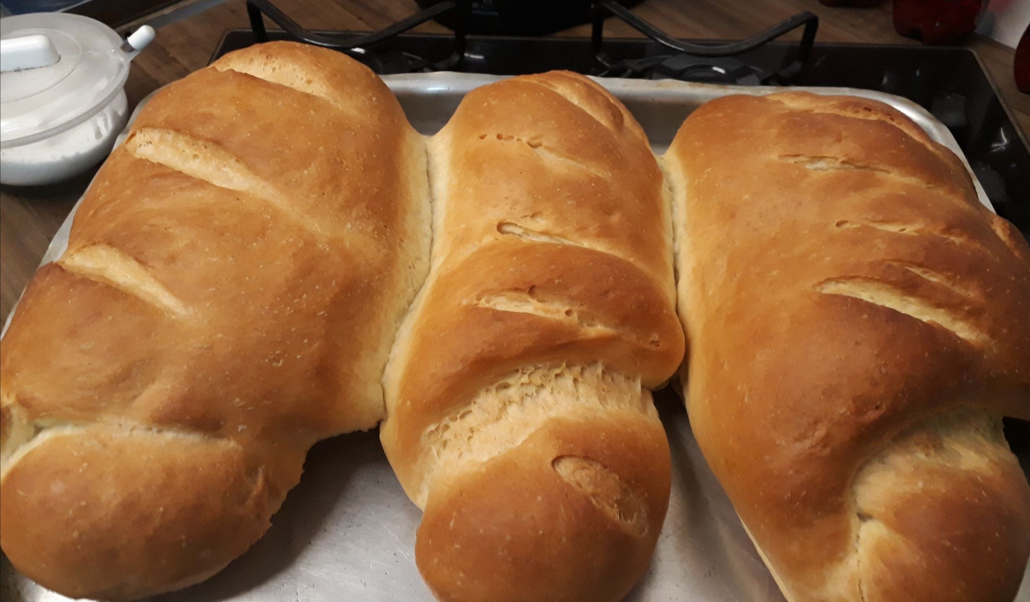 Pão de casa delicioso