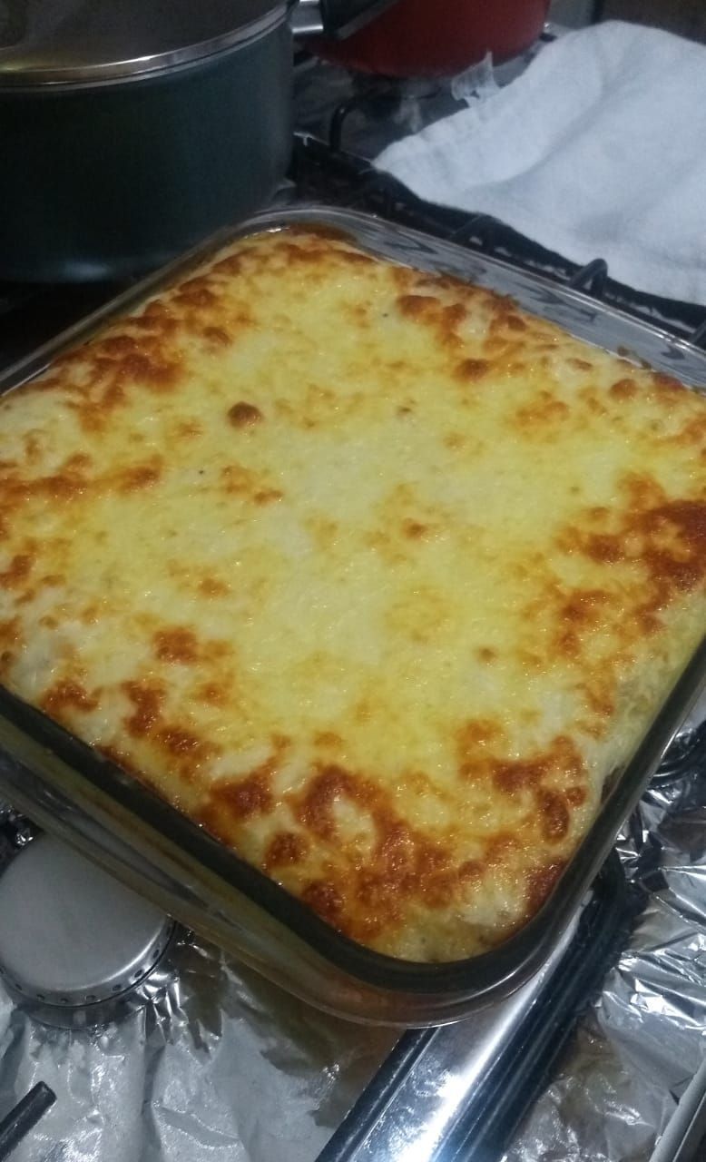 Purê de batata gratinado