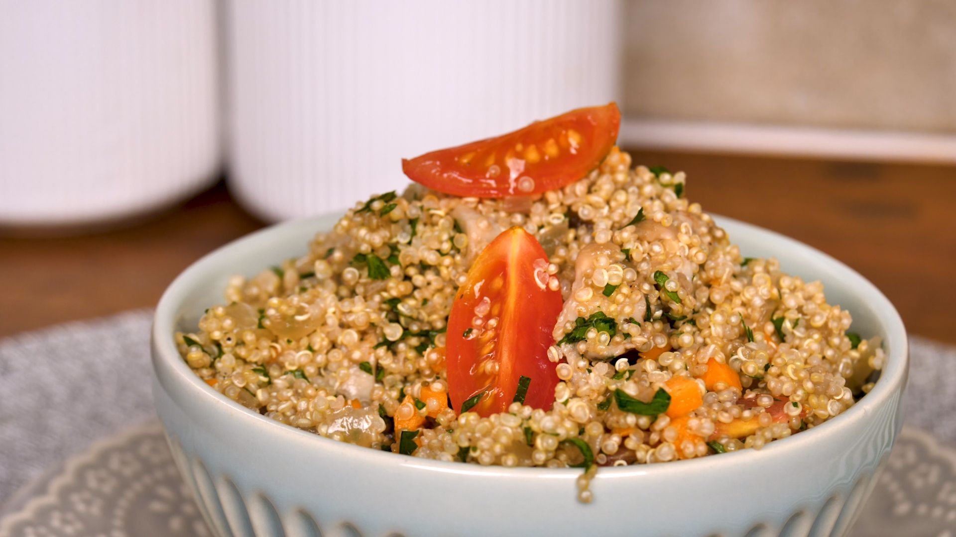 Salada de quinoa