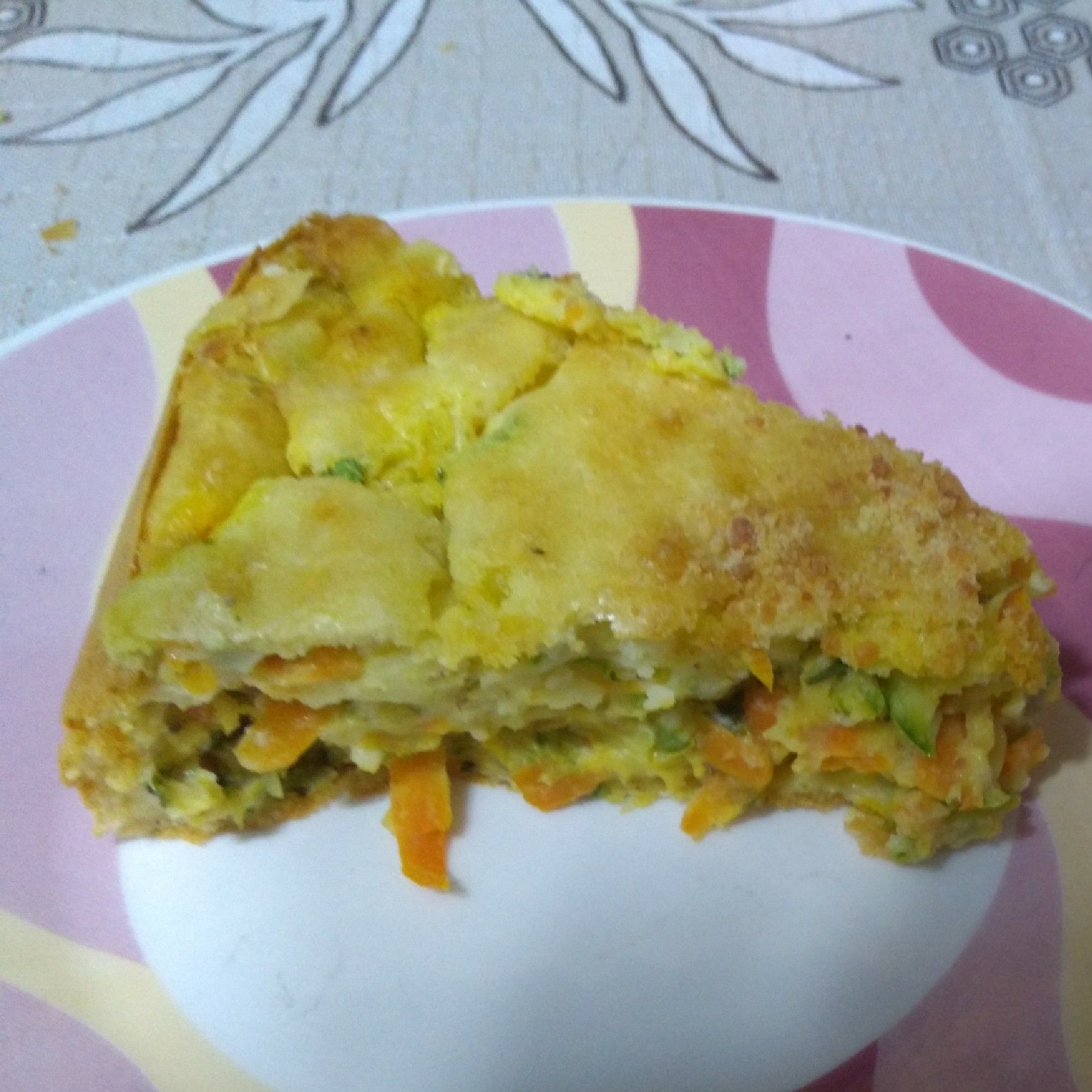 Torta de abobrinha e cenoura de liquidificador