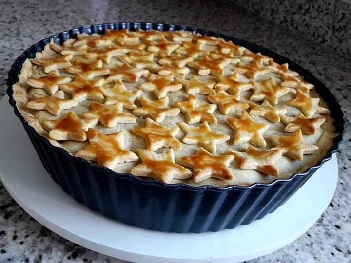 Torta de frango com palmito cremoso