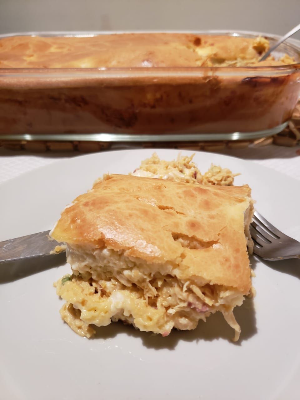 Torta de frango fácil de liquidificador